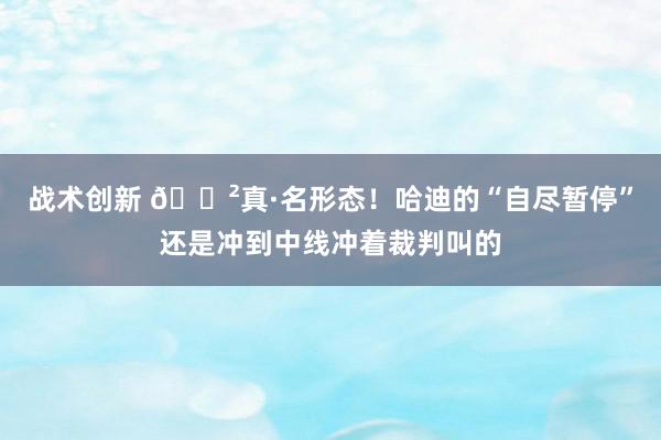 战术创新 😲真·名形态！哈迪的“自尽暂停”还是冲到中线冲着裁判叫的