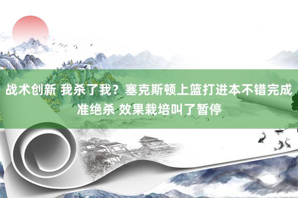 战术创新 我杀了我？塞克斯顿上篮打进本不错完成准绝杀 效果栽培叫了暂停