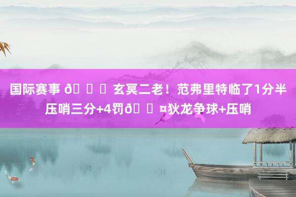 国际赛事 🚀玄冥二老！范弗里特临了1分半压哨三分+4罚😤狄龙争球+压哨