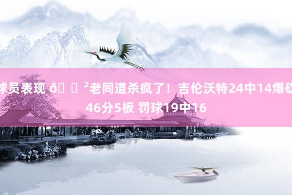 球员表现 😲老同道杀疯了！吉伦沃特24中14爆砍46分5板 罚球19中16