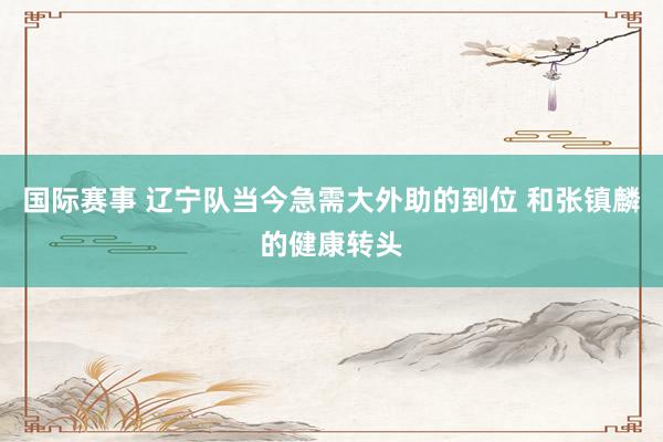 国际赛事 辽宁队当今急需大外助的到位 和张镇麟的健康转头