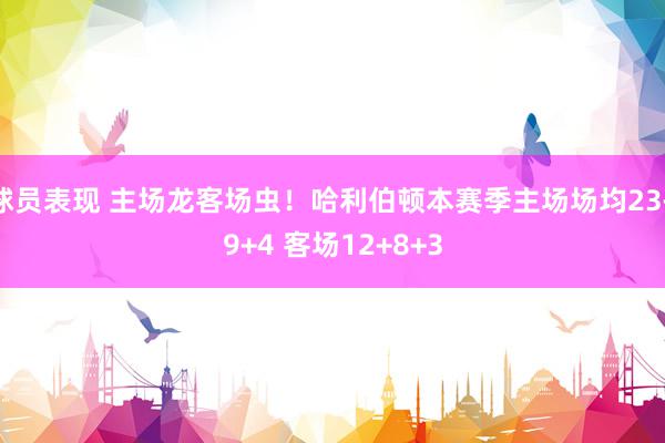 球员表现 主场龙客场虫！哈利伯顿本赛季主场场均23+9+4 客场12+8+3