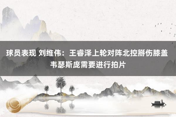 球员表现 刘维伟：王睿泽上轮对阵北控掰伤膝盖 韦瑟斯庞需要进行拍片